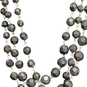 Source Unknown Black Necklace with Modern Elegance